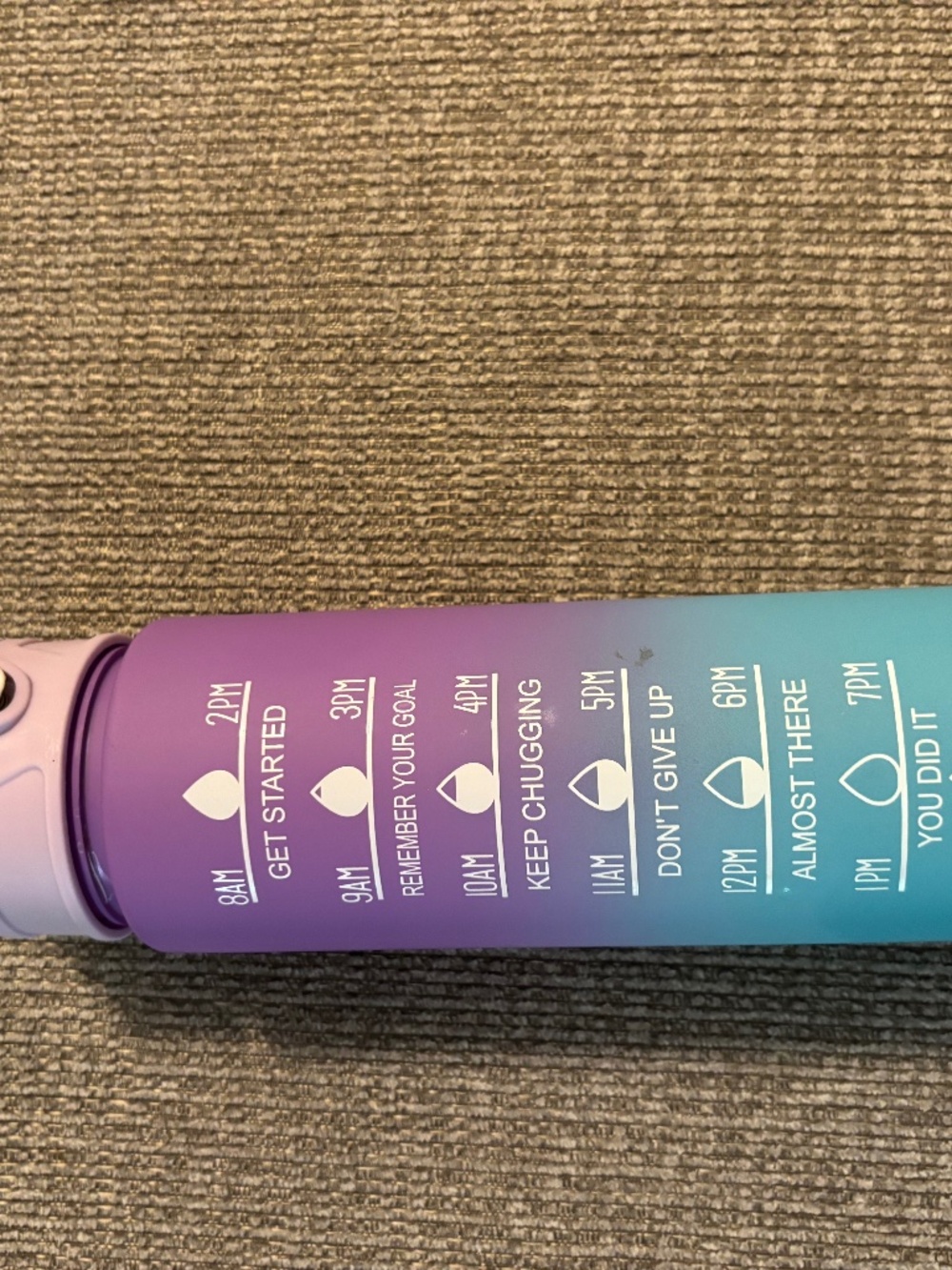 Hydration helper, water bottle